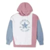 Sudadera con capucha oversize con bloques de color Tallas asiáticas «Pink Aura»