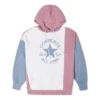 Sudadera con capucha oversize con bloques de color Tallas asiáticas «Pink Aura Multi»