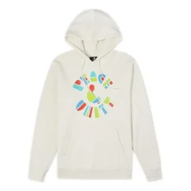 Sudadera con capucha reciclada Peace & Unity Tallas asiáticas «Egret»