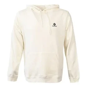 Sudadera con capucha Stand Fit Star Chev, tallas asiáticas, «Blanco crema»