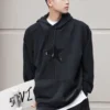 Sudadera con capucha Star, tallas asiáticas, «Negro»
