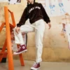 Sudadera con capucha Tallas asiáticas «Rojo Marrón»