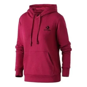 Sudadera con capucha y bordado de estrellas en forma de chevron, tallas asiáticas, «Dark Red»