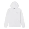 Sudadera con capucha y chevrón de estrellas bordadas, tallas asiáticas, «Blanco»