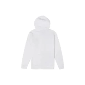 Sudadera con capucha y chevrón de estrellas bordadas, tallas asiáticas, «Blanco»