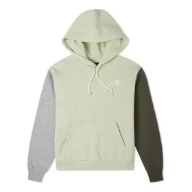 Sudadera con capucha y chevrón de estrellas bordadas, tallas asiáticas, «Olive» Sudadera con capucha y chevrón de estrellas bordadas, tallas asiáticas, «Olive»