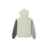 Sudadera con capucha y chevrón de estrellas bordadas, tallas asiáticas, «Olive»