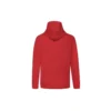 Sudadera con capucha y cordón con estampado de letras en los dedos, color rojo