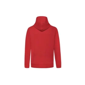 Sudadera con capucha y cordón con estampado de letras en los dedos, color rojo