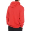 Sudadera con capucha y cordón con estampado de letras en los dedos, color rojo