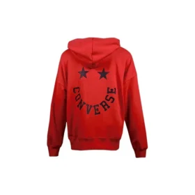 Sudadera con capucha y cordón Logo Knit, color rojo