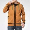 Sudadera con capucha y cremallera completa UTILITY, tallas asiáticas «Dark Soba Brown»