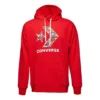 Sudadera con capucha y estampado de estrellas en forma de chevron, tallas asiáticas, «Rojo»