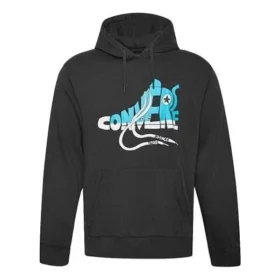 Sudadera con capucha y estampado de zapatillas Novelty Tallas asiáticas «Negro»