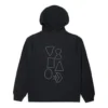 Sudadera con capucha y estampado gráfico Shapes, tallas asiáticas, «Negro»