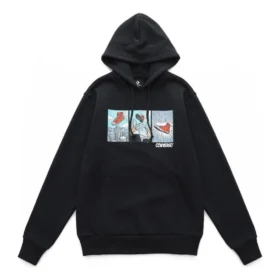 Sudadera con capucha y gráfico de cómic, tallas asiáticas «Negro»