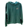 Sudadera con capucha y gráfico de nube arcoíris, tallas asiáticas, «Verde»