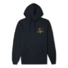 Sudadera con capucha y logo de montaña, tallas asiáticas «Negro»
