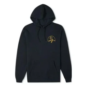 Sudadera con capucha y logo de montaña, tallas asiáticas «Negro»