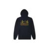 Sudadera con capucha y logo de montaña, tallas asiáticas «Negro»