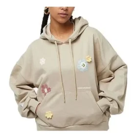 Sudadera con capucha y logo Flora, tallas asiáticas «Beige»