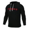 Sudadera con capucha y logo grande, tallas asiáticas, «Negro»