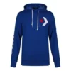Sudadera con capucha y logotipo grande en forma de estrella y chevrón, tallas asiáticas «Azul»