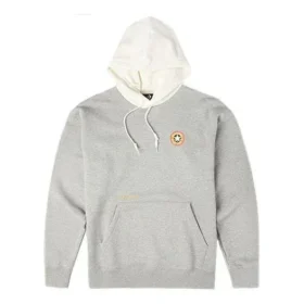 Sudadera con capucha y mangas largas bordada Converse x Bugs Bunny para hombre, estilo casual, color gris