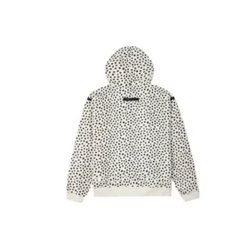 Sudadera con capucha y media cremallera Court-Ready Cheetah, tallas asiáticas, «Egret Spotted Leopard»