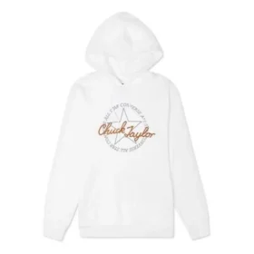 Sudadera con capucha y parche Chuck deconstruida, tallas asiáticas, «Blanco» Sudadera con capucha y parche Chuck deconstruida, tallas asiáticas, «Blanco»