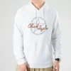Sudadera con capucha y parche Chuck deconstruida, tallas asiáticas, «Blanco»