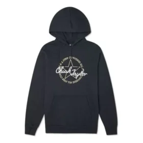 Sudadera con capucha y parche Chuck deconstruida, tallas asiáticas, «Negro» Sudadera con capucha y parche Chuck deconstruida, tallas asiáticas, «Negro»