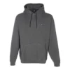Sudadera con capucha y parche de zapatilla de corte holgado, tallas asiáticas «Negro gris»