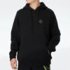 Sudadera con capucha y parche Mountain Club, tallas asiáticas, «Negro»