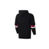 Sudadera con capucha y texto universitario Tallas asiáticas «Negro»