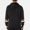 Sudadera con capucha y texto universitario Tallas asiáticas «Negro»