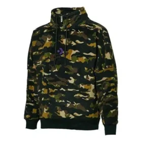 Sudadera con cuello de embudo de polar Archive Camo Tallas asiáticas «Camo Green»