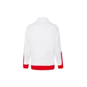 Sudadera con cuello de embudo estampada, tallas asiáticas «Rojo»