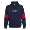 Sudadera con cuello en V y cremallera corta Chuck Taylor All Star Tallas asiáticas «Azul marino»