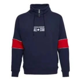 Sudadera con cuello en V y cremallera corta Chuck Taylor All Star Tallas asiáticas «Azul marino»