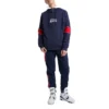Sudadera con cuello en V y cremallera corta Chuck Taylor All Star Tallas asiáticas «Azul marino»