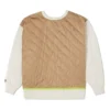 Sudadera con cuello redondo acolchada Shapes Tallas asiáticas «Beige»
