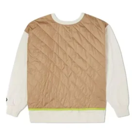 Sudadera con cuello redondo acolchada Shapes Tallas asiáticas «Beige»