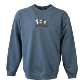 Sudadera con cuello redondo Spring Up Graphic, tallas asiáticas «Azul»
