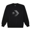 Sudadera con estampado de chevrones y paisley, tallas asiáticas, «Negro»