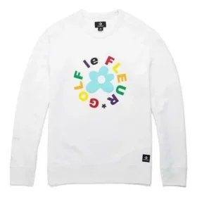 Sudadera Converse x Golf Le Fleur Crew, tallas asiáticas, «Blanca»