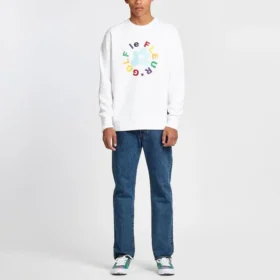Sudadera Converse x Golf Le Fleur Crew, tallas asiáticas, «Blanca»