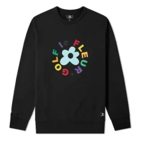 Sudadera Converse x Golf Le Fleur Crew, tallas asiáticas, «Negro»