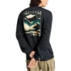 Sudadera de cuello redondo con estampado artístico de invierno Chuck Taylor All Star, tallas asiáticas, «Negro»