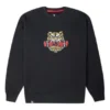 Sudadera de cuello redondo con estampado de tigre de la serie Año Nuevo, tallas asiáticas, «Negro»